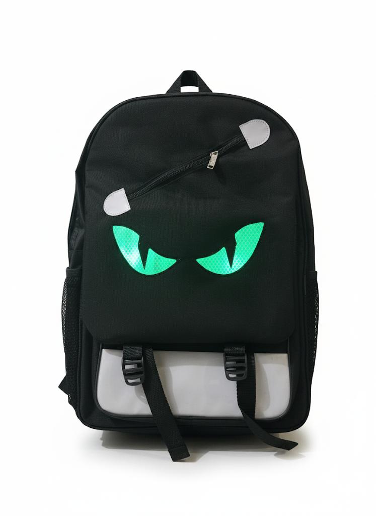 Smart Led Eyes Glow Bag for Teens & Riders